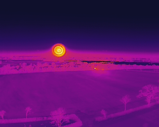 Infra red drone image Drone photo by Red Drone Ltd In Wiltshire